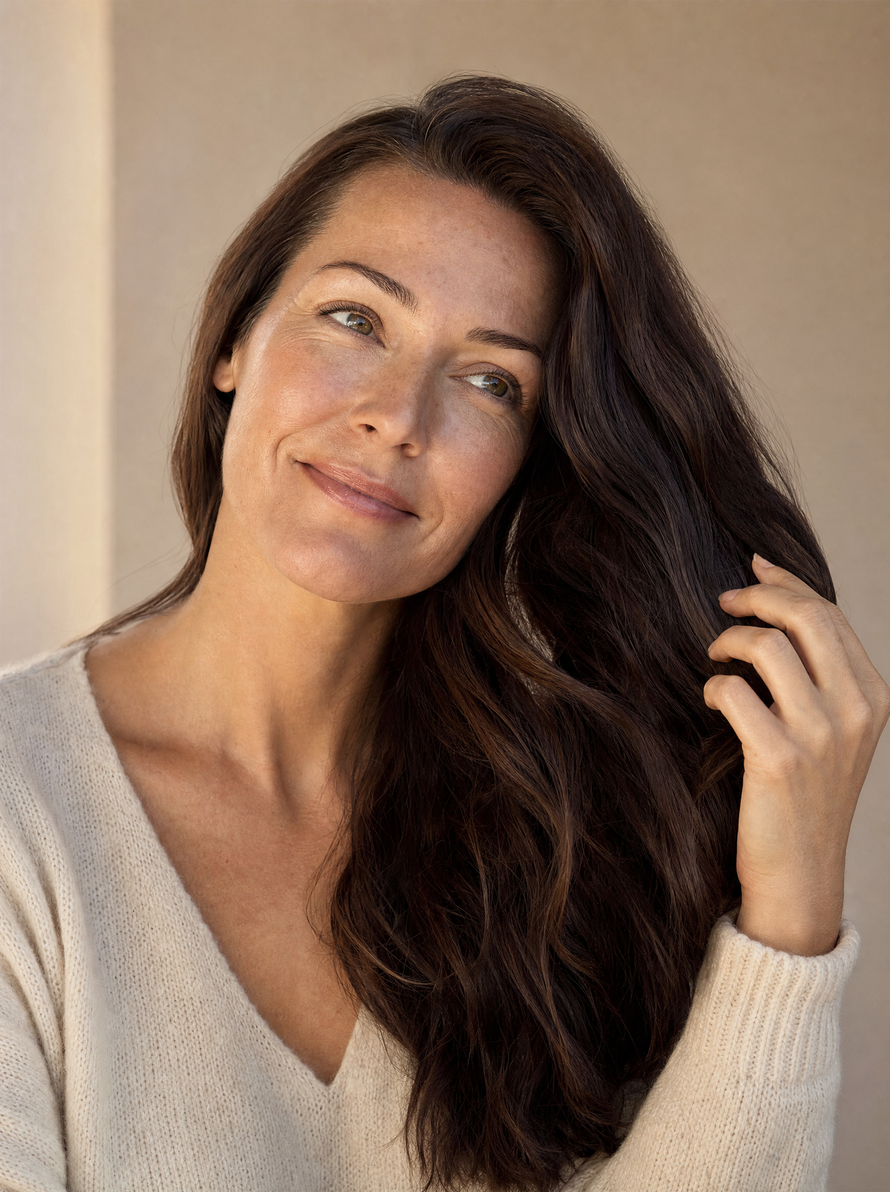 Woman experiencing GLP-1 hair loss